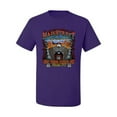 thumbnail image 2 of Wild Bobby, Main Street of America Route 66 Bike Motorcycle Cars and Trucks Men's Graphic T-Shirt, Purple, Large, 2 of 3