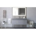 thumbnail image 6 of Amazon 48" Gray Wood Floating Vanity with Gray Top and Chrome Trim, 6 of 8
