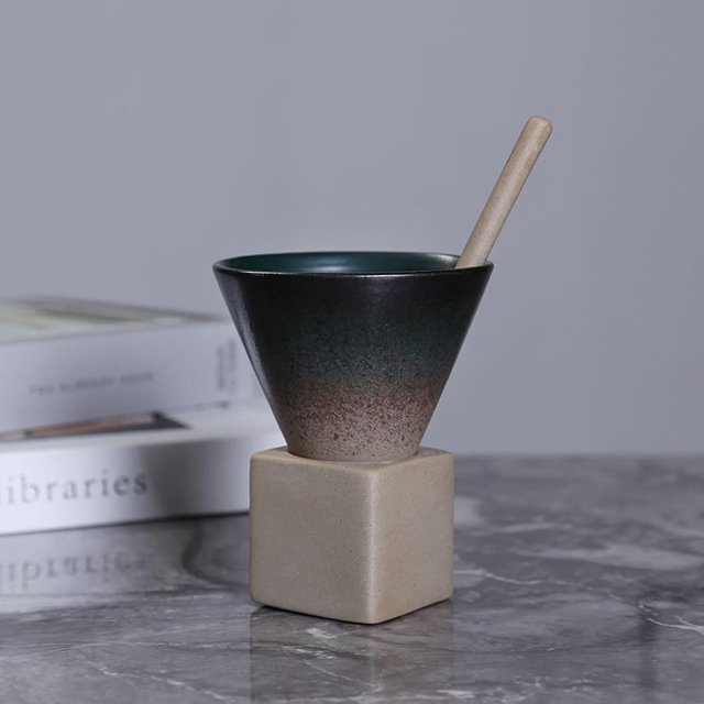 stoneware mug coffee mug ceramic funnel mug mug coffee mug set