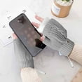 thumbnail image 4 of Lolmot Smart USB Rechargeable Winter Cold Protection Warmth Half Finger Clamshell Knitting Heating Gloves Heated Thermal Gloves, 4 of 5