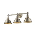 thumbnail image 3 of Yep by Golden Lighting Orwell 3-light Vanity in Aged Brass, 3 of 4