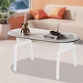 thumbnail image 2 of Metal Table Legs 28Inch Heavy Duty Metal Trapezoid Desk Legs with Adjustable Feet Pads for Dining Table, Coffee Table, End Table, Kitchen Furniture Legs, Outdoor Table Legs, Set of 2, White, 2 of 9