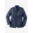 thumbnail image 2 of Woman Within Plus Size Zip-Front Quilted Jacket Quilted Lightweight Coat, 2 of 6