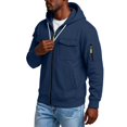 thumbnail image 5 of Rvwovn Men's Zip Up Hooded Jacket Utility Multi-Pocket Casual Fall Winter Outerwear Sizes S-3X, 5 of 8