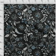 thumbnail image 4 of oneOone Polyester Spandex Black Fabric Jacobean Floral Fabric For Sewing Printed Craft Fabric By The Yard 56 Inch Wide, 4 of 5
