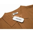 thumbnail image 3 of COOFANDY Men's Knit Button Down Shirt 2025 Vintage Short Sleeve Polo Shirt Casual Beach Tops PAT7 XXXL, 3 of 4