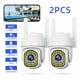 thumbnail image 1 of 2pcs Cámara de Seguridad HD Wifi de Visión Nocturna Alarma BLOOSOM Blanco, 1 of 5