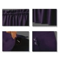 thumbnail image 5 of Vargottam Cotton Slub Purple Curtains 46 Inch Window Curtain 2-Panel Rod Pocket Living Room Drapes Curtain Set, 5 of 9