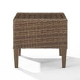 thumbnail image 6 of Crosley Furniture Capella Modern PE Wicker / Rattan Outdoor Side Table in Brown, 6 of 9