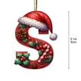 thumbnail image 2 of Qholemyo 26 Letters Christmas Tree Decoration Pendant - Christmas Tree Ornaments & Personalized DIY Christmas Ornaments, Christmas Hanging Decorations for Xmas Tree, 2 of 4