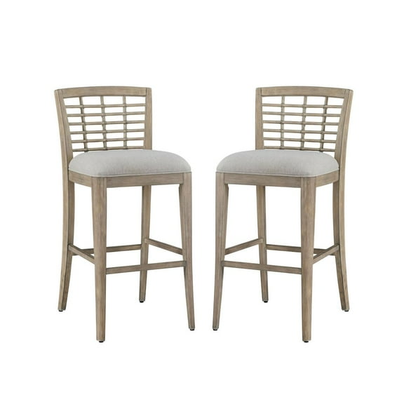American Woodcrafters Beach Comber Bar Stool - Set of 2 - Brown