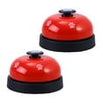 thumbnail image 1 of 2pcs Pet Potty Dining Training Bells Footprint Pattern Communication Device for Dogs Puppy Cats (Red), 1 of 8