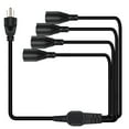 thumbnail image 4 of Strhowill NEMA 5-15P to NEMA 4 x 5-15R 1 to 4 Outlet Power Cord Splitter Extension Cable, 3 Prong Heavy Duty Indoor Outdoor Cable Strip Outlet Saver, 4 of 6