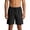 Black, variant on Cargo Short for Men Solid Color Elastic Waist Drawstring Zippered Pocket Casual Sporty Work Beach Holiday Outfits