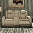 thumbnail image 5 of Ashley Furniture Next-Gen DuraPella Faux Leather Reclining Loveseat in Brown, 5 of 10