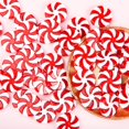 thumbnail image 3 of 24 piezas de decoración de caramelos navideños, adorno de piruleta navideña, adornos colgantes de árbol de Navidad rojo y blanco, colgante acrílico de caramelo en forma de remolino, 3 of 5