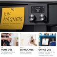 thumbnail image 3 of Pack of 12 Metal Magnets - 12 x 16 mm - Ideal for Fridge, Notice Board, DIY - Gold, 3 of 5