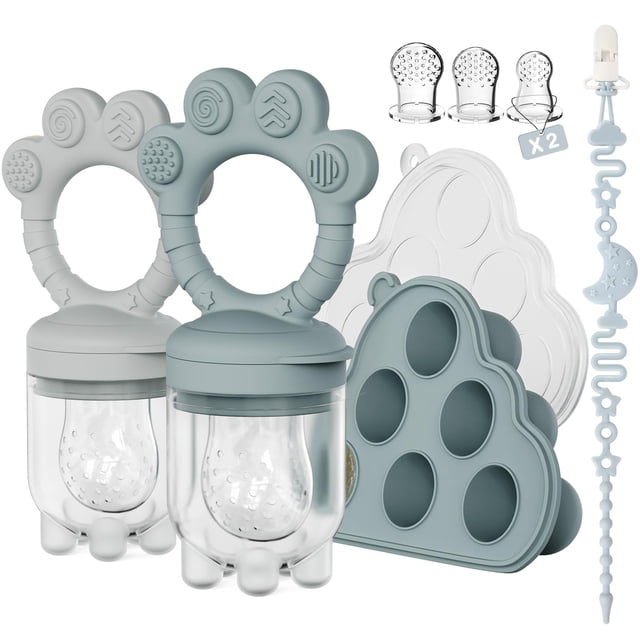 Set de alimentador para comida de bebé y moldes para paletas Mukylar, libre de BPA