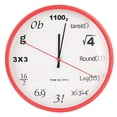 thumbnail image 4 of Reloj de pared de estilo matemático innovador para sala de estar, dormitorio, reloj de cuarzo colgante, decoración, 4 of 11