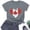 Gray, variant on Blczomt Summer Tops for Women 2025 Crew Neck Short Sleeve T Shirts Graphic Green Womens Blouses Dressy Casual