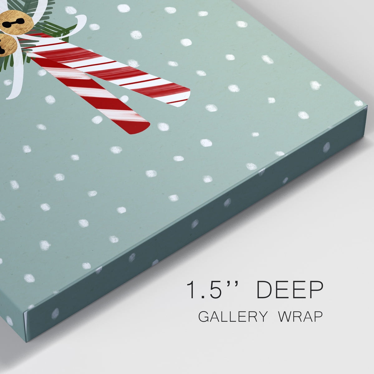 Peppermint Snowman Collection B- Gallery Wrapped Canvas