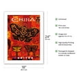 thumbnail image 2 of China - Kites in the Shape of Dragonflies and Butterflies - United Air Lines - Vintage Airline Travel Poster by Harvey Chan c.2004 - Bamboo Fine Art 290gsm Paper Print (Unframed) 18x24in, 2 of 4