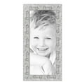 thumbnail image 2 of ArtToFrames 15" x 36" Platinum Baroque Luxe Picture Frame, 15x36 inch Silver Wood Poster Frame (WOM-5265),  Pack, 2 of 7