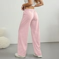 thumbnail image 4 of Lixiuxyad Drawstring Elastic Waist Pants Graphic Baggy Pants Drawstring High Waisted Baggy Sweatpants With Pocket Streetwear Pink, 4 of 6