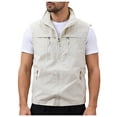 thumbnail image 4 of ZIXKCGDSE Men's Lightweight Vest Casual Outerwear Sleeveless Jacket with Zipper Pockets Size XS, 4 of 4