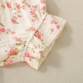 thumbnail image 4 of Toddler Girl Clothes Layered Ruffle Top Floral Shorts Cute Toddler Girls Summer Outfits 2Pcs Clothing Set Girls Summer Set 3-24 Months,12-18 Months, 4 of 8