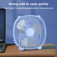 thumbnail image 4 of Portable USB Desktop Fan, Silent Small Fan, Multifunctional USB Powered Cooling Fan for Dormitory and Office Use, Lightweight Compact Design, Quiet Operation, Brushed Motor Technology, 4 of 6