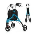 thumbnail image 2 of Topcobe Foldable Rollator Walker with Lightweight Aluminum Frame, Rollator Walker with Seat-Blue, 2 of 10