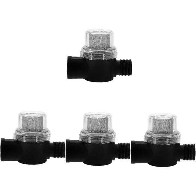 4pcs Water Pump Filter Rv Water Pump Parts Rv Inline Water Filter Strainer Filter for Water Pump Water Pump Strainer Filter Plumbing Supplies Water Filter for Pump Rv Parts