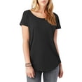 thumbnail image 2 of Ma Croix Women's Scoop Neck Longlined T-Shirts 3-Pack, 2 of 7