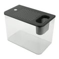 thumbnail image 3 of Small Fish Tank Clear Plastic Aquarium for Goldfish Shrimp Betta Fish  Mini Desktop Enclosure Home Decor, 3 of 7