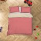 thumbnail image 2 of 3D Rojo Línea Ondulada Funda de edredón Set Ropa de cama Set Funda Nórdica Fundas de almohada Sf66, 2 of 3