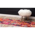 thumbnail image 5 of Unique Loom Sedona Over-Dyed Pattern Rug 2' 2 x 6' 7 Runner Pink/Red, 5 of 5