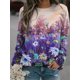 thumbnail image 3 of Nueva camiseta de manga larga con estampado gráfico de pintura al óleo para mujer, camiseta larga de calle con cuello redondo, camiseta holgada Y2k, 3 of 5
