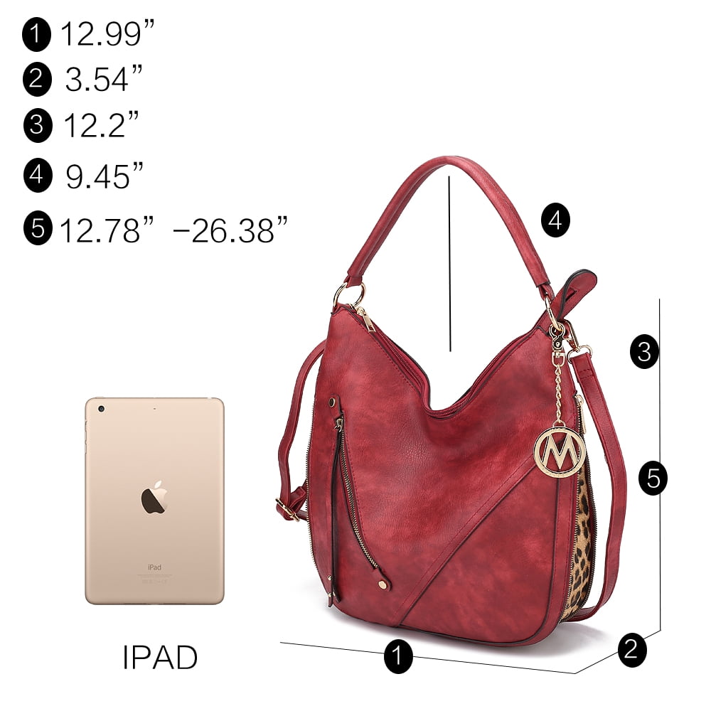 MKF Collection Lisanna Women's Hobo Bag, Sleek Shoulder Purse Handbag by Mia K - Mustard