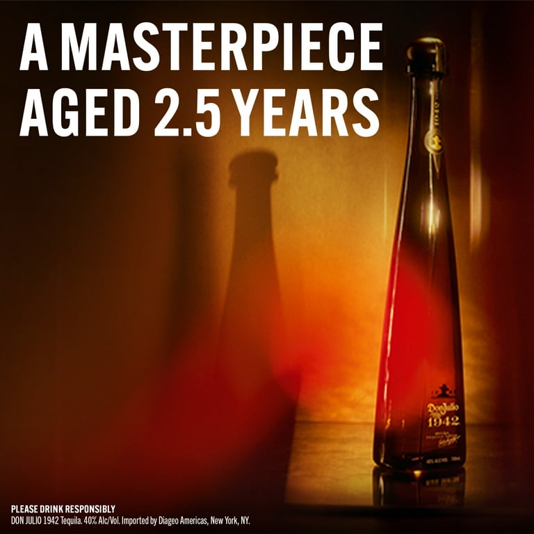 Don Julio 1942 Extra Anejo Tequila, 750 mL, 40% ABV