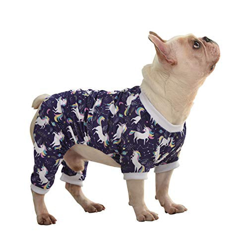 CuteBone Dog Pajamas Soft Cat Clothes Cute Puppy Apparel Doggie Outfit Pet Pjs Onesie 