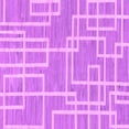 thumbnail image 1 of Ahgly Company Indoor Square Abstract Purple Modern Area Rugs, 8' Square, 1 of 4