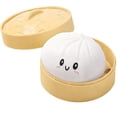 thumbnail image 2 of Giant Dumpling Squish-y, 3.9 Inch Jumbo Dumpling Stress Ball, Dumplings Squish-y Large Anxiety Relief Fidget Toy, Soft Squeeze Decompression Dough, Sensory Toys for Autism, 2 of 9