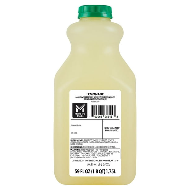 Member's Mark Fresh Squeezed Lemonade, 59