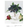 thumbnail image 2 of Flores y bayas artificiales, con hojas, ricos frutos rojos, arreglos florales, muebles de salón florales falsos, muebles de decoración (C), 2 of 5