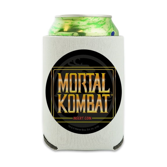 Mortal Kombat Insert Coin Can Cooler - Drink Sleeve Hugger Collapsible Insulator - Beverage Insulated Holder