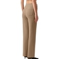 thumbnail image 4 of Noric Women's Stretch Straight Leg Work Yoga Pants Work Business Pockets High-Waisted Gym Trousers, 4 of 6