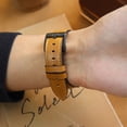 thumbnail image 5 of TECH CIRCLE for Apple Watch 42mm 44mm 45mm 49mm Leather Band Men Women, Vintage Genuine Wristband Replacement Strap for iWatch Ultra2 Ultra SE2 SE Series 9 8 7 6 5 4 3 2 1,Caramel, 5 of 6