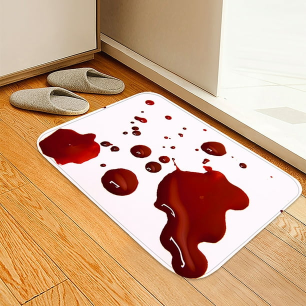 Alfombra de puerta manchada de sangre de miedo de Halloween alfombra de piso de puerta de baño 40x60cm Wmkox8yii HFSH5439