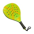 thumbnail image 3 of Raqueta de pádel antideslizante para deportes al aire libre con bolsa de almacenamiento Raqueta de tenis compacta Verde Amarillo, 3 of 8